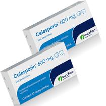 2 x Celesporin 600mg 10 Comprimidos - Ourofino Pet