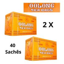 2 x chás chinês oolong 40 saches 40g importado fujian