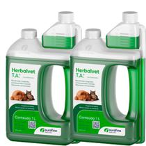 2 x Herbalvet T. A. 1 Litro - Ourofino Pet