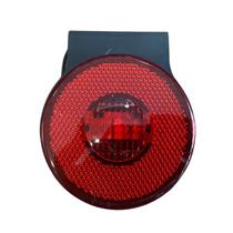 2 X Lanterna Lateral Carreta Caminhão Trailer Reboque 3led 65mm Rubi (Vermelha)