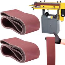 2 X Lixas Cinta Banda 7200X115Mm Costado Tecido Óxido 2 X Lixas Cinta Banda 7200X115Mm Costado Tecido Óxido