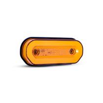 2 x Luz De Posição Lateral Led Oval OLOGO Âmbar Caminhão Carreta Baú