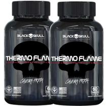 2 X Thermo Flame Hardcore Termogenico Fomula 60 Tablets 48g Black Skull