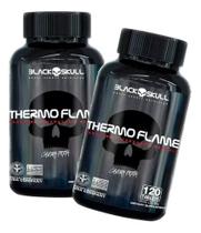 2 X Thermo Flame Hardcore Themogenico Formula 120 Tablets 96g Black Skull