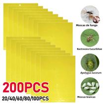 20-200PCS Armadilhas Adesivas Dupla Face Para Insetos De Plantas Ao Ar Livre, Capturador De