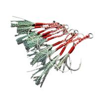 20/40/60 Peças De Anzóis De Pesca Com Plumas, Isca, Acessórios Para Cabeça De Anzol De Jigging Lento 20/40/60 Peças De Anzóis De Pesca Com Plumas, Isca, Acessórios Para Cabeça De Anzol De Jigging Lento