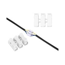 20/50 Peças de Conectores de Cabo Rápidos Sem Solda de 2 e 3 Pinos, Terminais de Mola Sem Parafuso