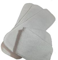 20 absorventes para fralda ecológica estilo microfibra 100% algodão