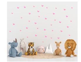 20 adesivos de parede borboletas borboletinha rosa claro 2 tamanhos