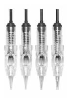 20 Agulhas Sobrancelha Facil Click 1p Dermógrafo Encaixe Universal Easy Micro Tamanho 0.30mm