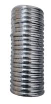 20 Argolas de Aço Inox - chata - N 15 (3cm) - sem emenda