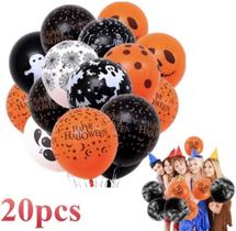 20 Balões Halloween Bexiga Para Decoração de Festas