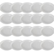 20 Bases Pratos De Plástico Para Vaso Tamanho G Pozzani