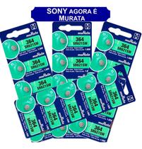 20 Baterias Sony 364 Sr621 Orig Ag1 Lr620 Lr621 Lr60 Relógio 20 Baterias Sony 364 Sr621 Orig Ag1 Lr620 Lr621 Lr60 Relógio