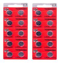 20 Baterias Toshiba Lr44 A76 Ag13 Japonesa Relógio Brinquedo