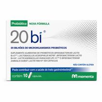 20 Bi Probiótico 20 Bilhões de Microrganismos Suplemento Alimentar 10 Cápsulas