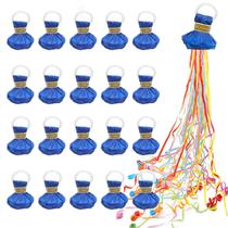 20 Biscoitos de Papel Confetti Streamer ZLY - Sem Bagunça - Azul