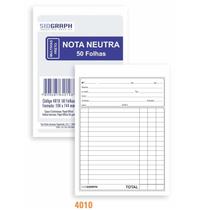 20 Blocos de Nota Comercial Neutra Multivias 1 Via Econômica para Empresas 50 Folhas Sidgraph 10,4 x 14,4 cm