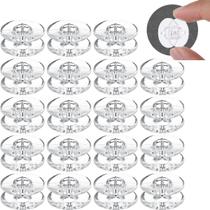 20 Bobinas Carretilha Alta Plástico Transparente Máquina Doméstica
