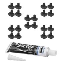 20 Borracha + Silicone Para Trempe Fogão Brastemp BDT86 BFS5 20 Borracha + Silicone Para Trempe Fogão Brastemp BDT86 BFS5