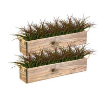 20 Buquês Folhagem de capim Artificial 39cm plana artificial p/ decoração e enfeites preço atacado - DE27065
