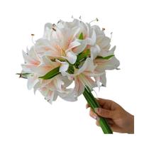 20 Cabeças De Lírios Artificiais Para Decoração De Casa, Mesa De Jantar E Sala De Estar