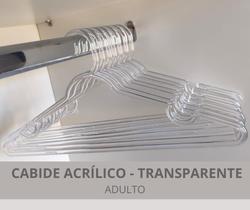 20 CABIDES ACRÍLICO - adulto - TRANSPARENTE