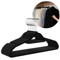 20 Cabides Aveludado Fino Roupa Delicada 1ª Linha Closet