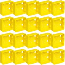 20 caixa de luz amarela 4x4 krona caixinha para tomada