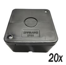 20 Caixa Proteção Organizadora Conectores Cftv Ip55 20 Caixa Proteção Organizadora Conectores Cftv Ip55