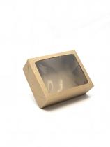 20 Caixas com visor para Kit de Cosméticos 19x15x6cm Cor:Kraft