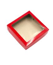 20 Caixas de Papel Cartão ou Kraft Com Visor- 12x12x4