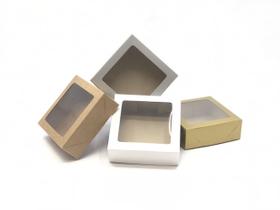 20 Caixas de Papel Cartão ou Kraft Com Visor- 12x12x4 20 Caixas de Papel Cartão ou Kraft Com Visor- 12x12x4