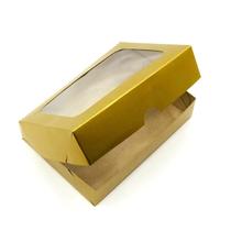 20 Caixas de Papel Cartão ou Kraft Com Visor- 15x11x3,5 Para Presentes, Cosméticos ou Artesanatos - Kaiambá Artefatos de Papéis Ltda