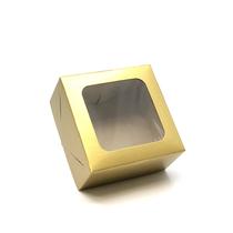 20 Caixas De Presente 10x10x5cm: Com Visor / Tampa E Fundo