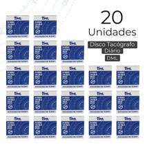 20 Caixas Disco Tacógrafo Diário 125KM x 24H caixa 100 Unid. - DML