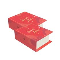 20 CAIXAS LIVRO P/04 DOCES 4x9,5x8 CM SWEET LOVE C4898 IDEIA