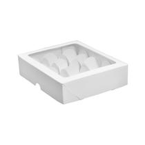 20 Caixas Para 12 Brigadeiro Visor Bombom Brigadeiro Trufas