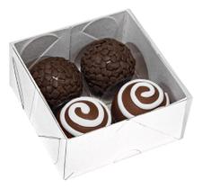 20 Caixas para 4 Bombons Brigadeiros Embalagem Doces Gourmet 20 Caixas para 4 Bombons Brigadeiros Embalagem Doces Gourmet