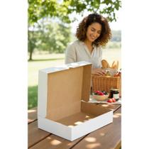 20 Caixas Presente Branco 15,5x22x5cm - Embalagem Elegante 20 Caixas Presente Branco 15,5x22x5cm - Embalagem Elegante