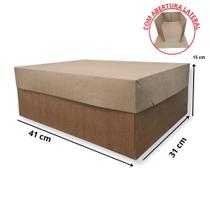 20 Caixas Retangulares Com Abertura Lateral para Bolo Com Visor - 41x31x15 Pratos de até 40cm 20 Caixas Retangulares Com Abertura Lateral para Bolo Com Visor - 41x31x15 Pratos de até 40cm