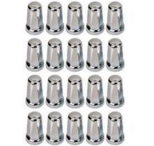 20 Capa De Porca Belga Cromada Caminhao 24mm Alta 6,5cm 20 Capa De Porca Belga Cromada Caminhao 24mm Alta 6,5cm