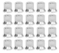 20 Capa De Porca Cromada Sextavada Lisa 24mm Alta 20 Capa De Porca Cromada Sextavada Lisa 24mm Alta