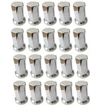 20 Capa De Porca Cromada Sextavada Longa 27mm 7,5cm 20 Capa De Porca Cromada Sextavada Longa 27mm 7,5cm