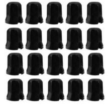 20 Capa De Porca Cromada Sextavada Preta Black 32/33mm