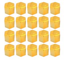 20 Capa De Porca Mini Hungara Dourada Metalizada Caminhão 32/33mm