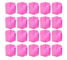 20 Capa De Porca Mini Hungara Rosa Metalizada Caminhão 32/33mm