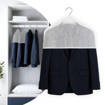 20 Capa Ombreira Roupa Tnt branco Protetor Pó Mofo Atacado