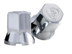 20 Capa Porca Compativel Sc Logo Cromada Caminhao 33mm