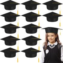 20 Capelos de Formatura Infantil em Feltro Preto - Tamanho Infantil 20 Capelos de Formatura Infantil em Feltro Preto - Tamanho Infantil